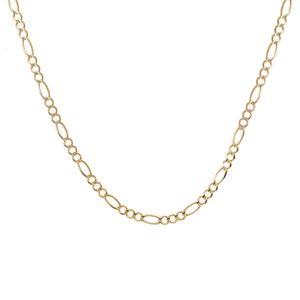 14K Yellow Gold Figaro Link 24 Inch Chain 14.0 Gr.